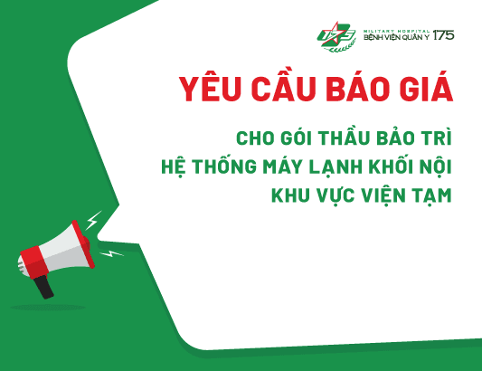 Yêu cầu báo giá cho gói thầu bảo trì hệ thống máy lạnh khối nội khu vực viện tạm