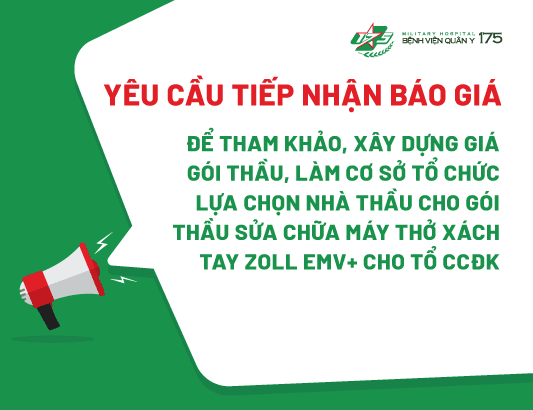 Yêu cầu tiếp nhận báo giá cho gói thầu Sửa chữa Máy thở xách tay Zoll EMV+ cho Tổ CCĐK
