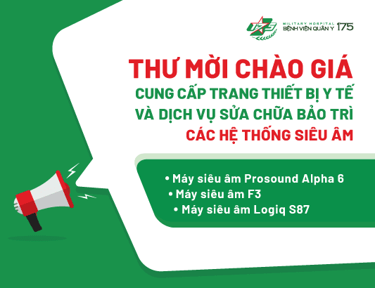 Thư mời chào giá cung cấp trang thiết bị y tế và dịch vụ sửa chữa bảo trì hệ thống siêu âm