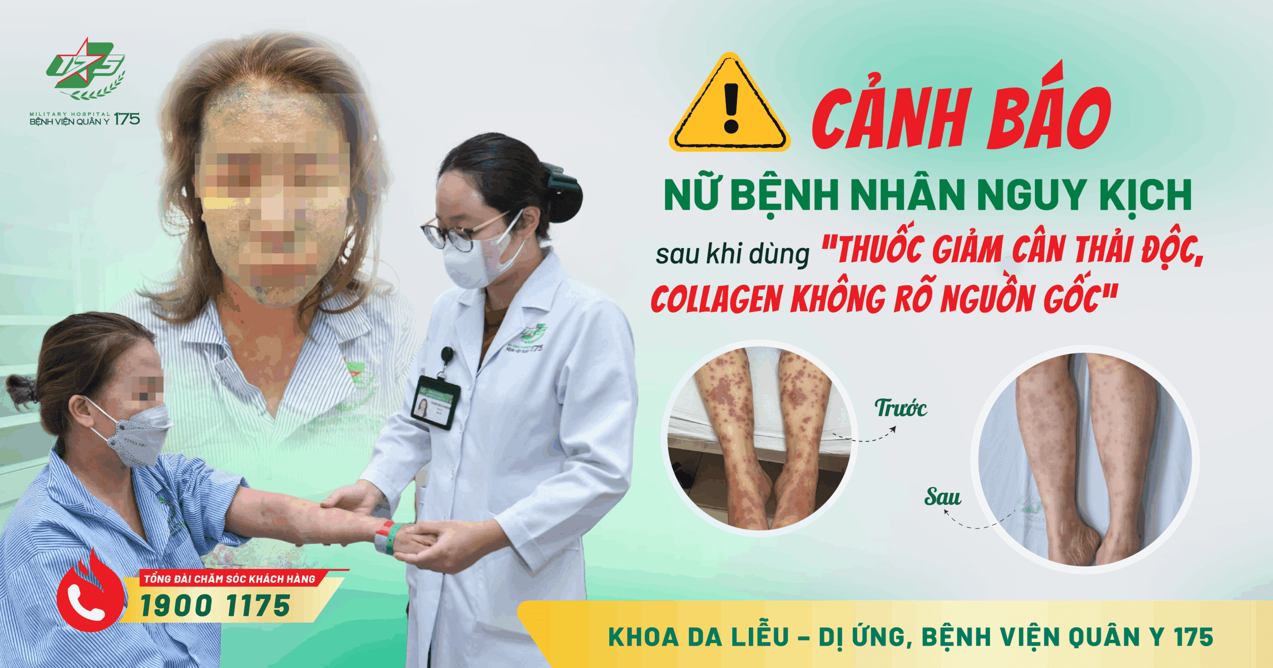 Cảnh báo: Nữ bệnh nhân nguy kịch sau khi dùng “thuốc giảm cân thải độc, collagen không rõ nguồn gốc”