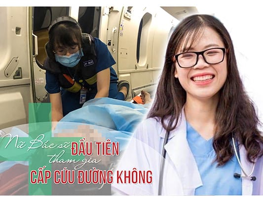 Nữ bác sĩ đầu tiên tham gia tổ cấp cứu đường không