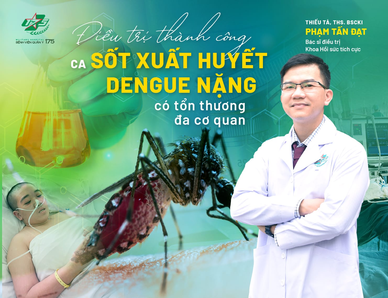 Điều trị thành công ca Sốt xuất huyết Dengue nặng có tổn thương đa cơ quan