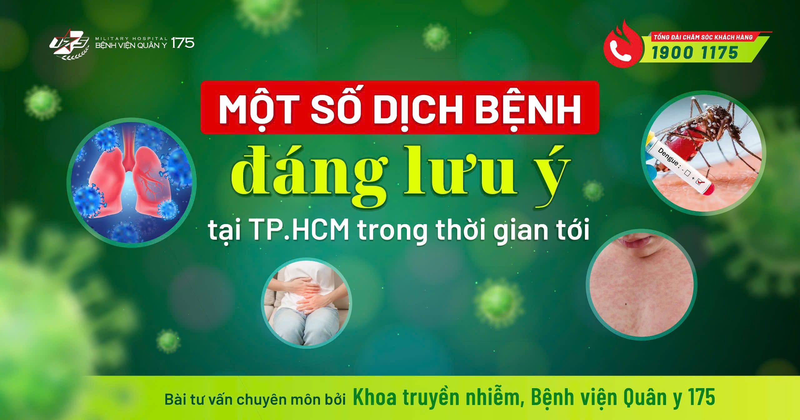 Một số dịch bệnh đáng lưu ý tại TP.HCM trong thời gian tới