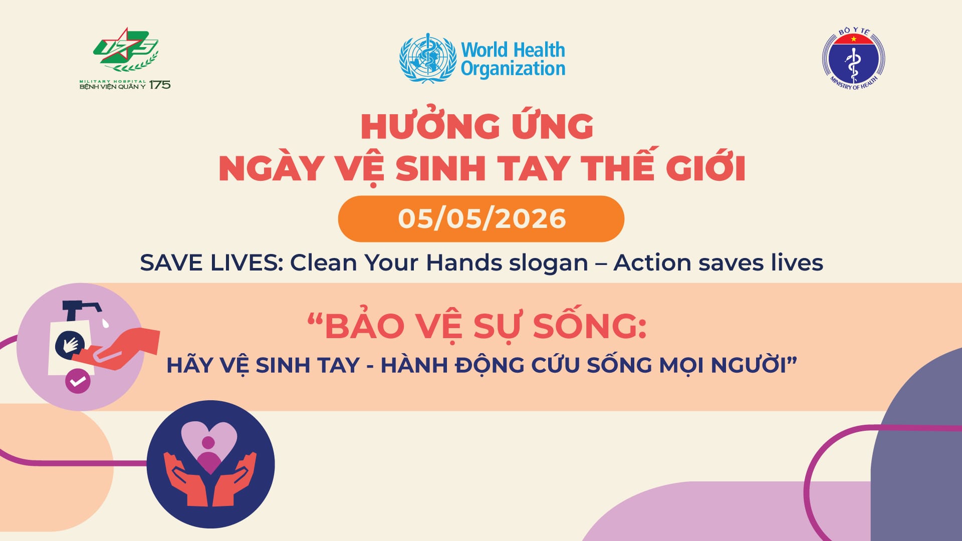 HƯỞNG ỨNG NGÀY VỆ SINH TAY THẾ GIỚI 5/5/2026