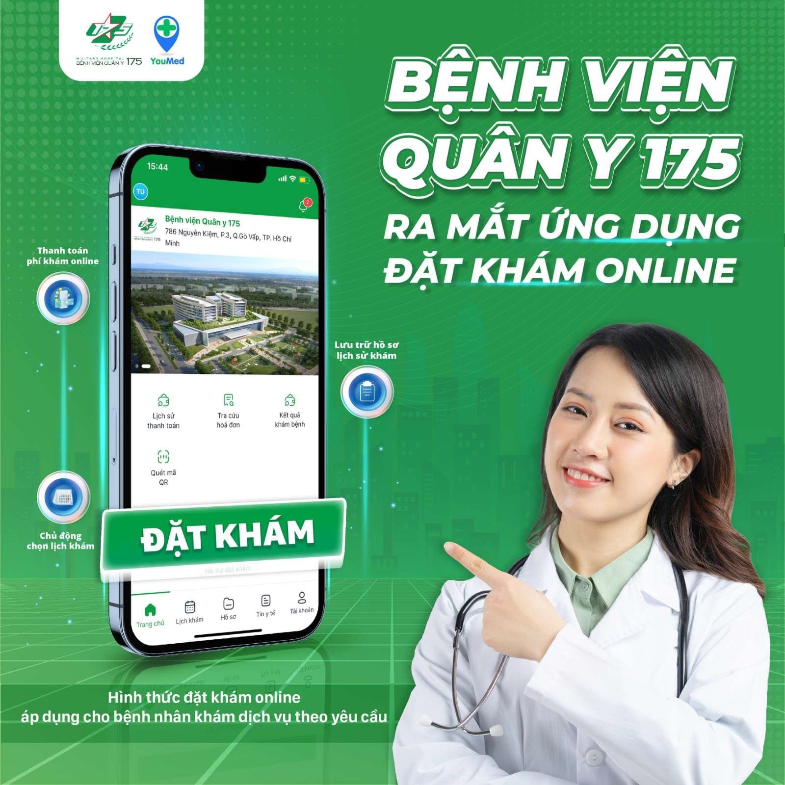 Bệnh viện Quân y 175 ra mắt ứng dụng đặt khám trực tuyến