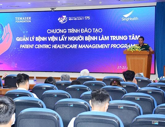 Bệnh viện Quân y 175 phối hợp tổ chức đào tạo trực tuyến về quản lý bệnh viện