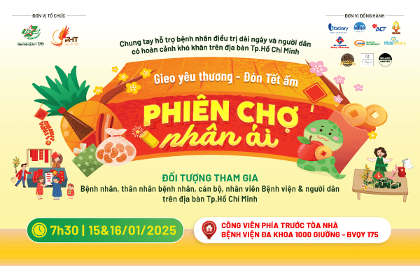 Sắp diễn ra: Phiên chợ nhân ái “Gieo yêu thương – Đón Tết ấm” tại Bệnh viện Quân y 175