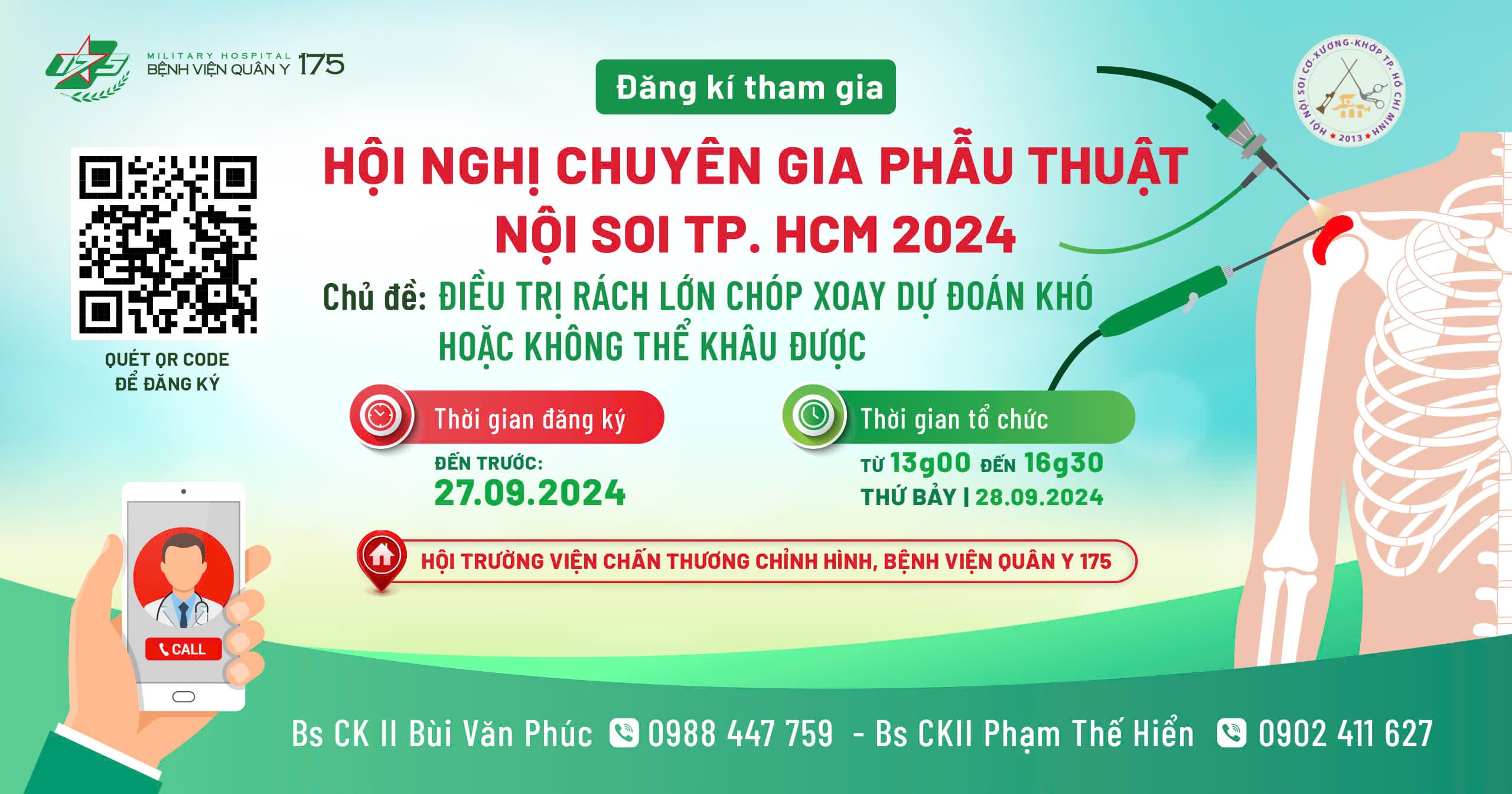 ĐĂNG KÝ THAM GIA HỘI NGHỊ CHUYÊN GIA PHẪU THUẬT NỘI SOI TP. HCM 2024