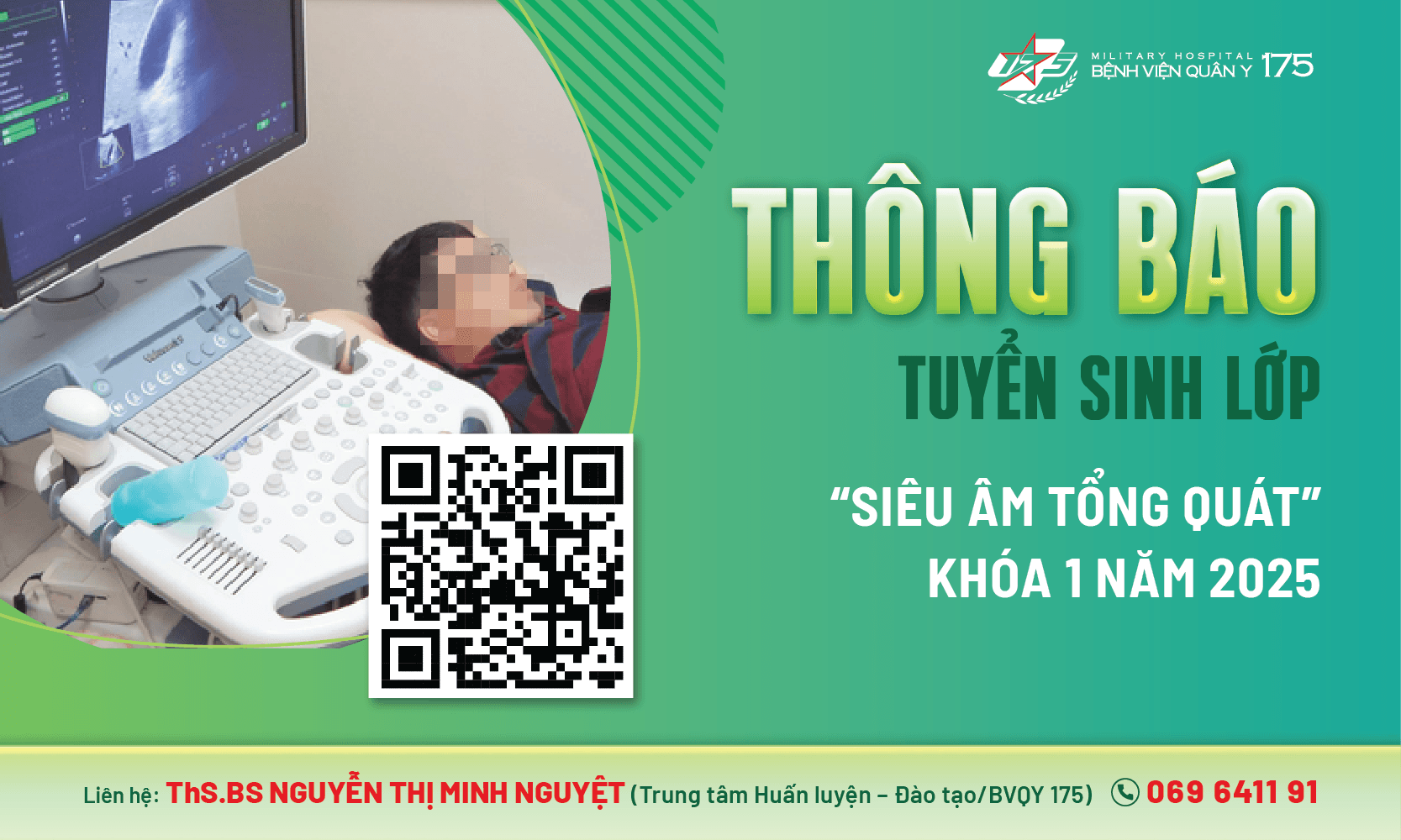 Thông báo tuyển sinh lớp: “Siêu âm tổng quát” Khóa 1 năm 2025