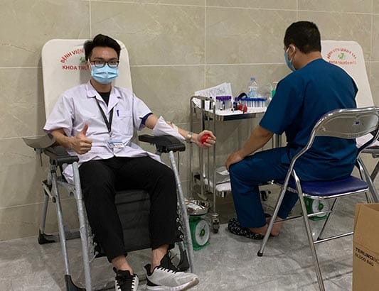Hiến máu nhân đạo tại Bệnh viện Quân y 175