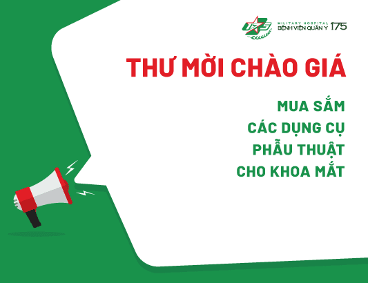 Thư mời chào giá mua sắm các dụng cụ phẫu thuật cho Khoa Mắt