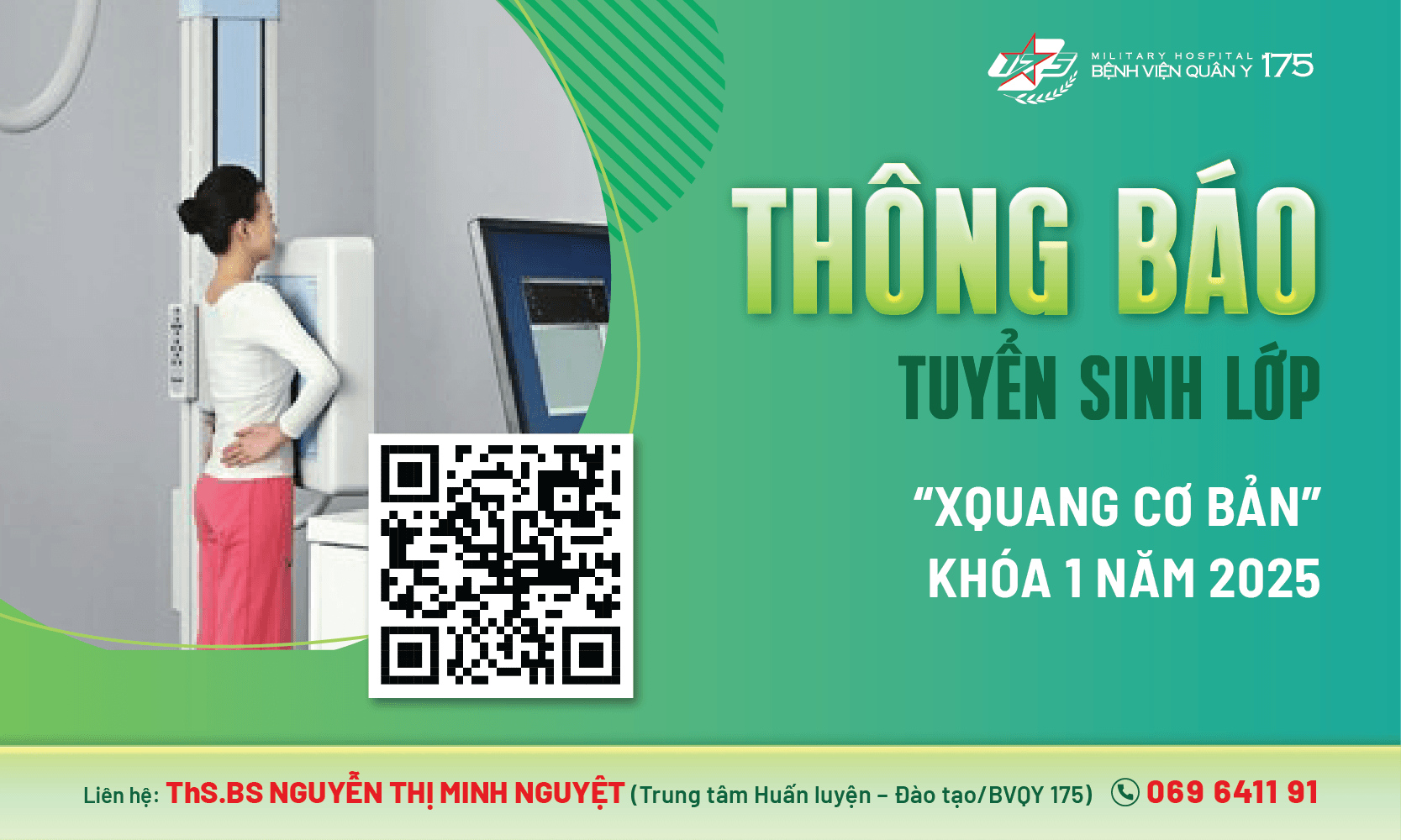 Thông báo tuyển sinh lớp: “Xquang cơ bản” Khóa 1 năm 2025