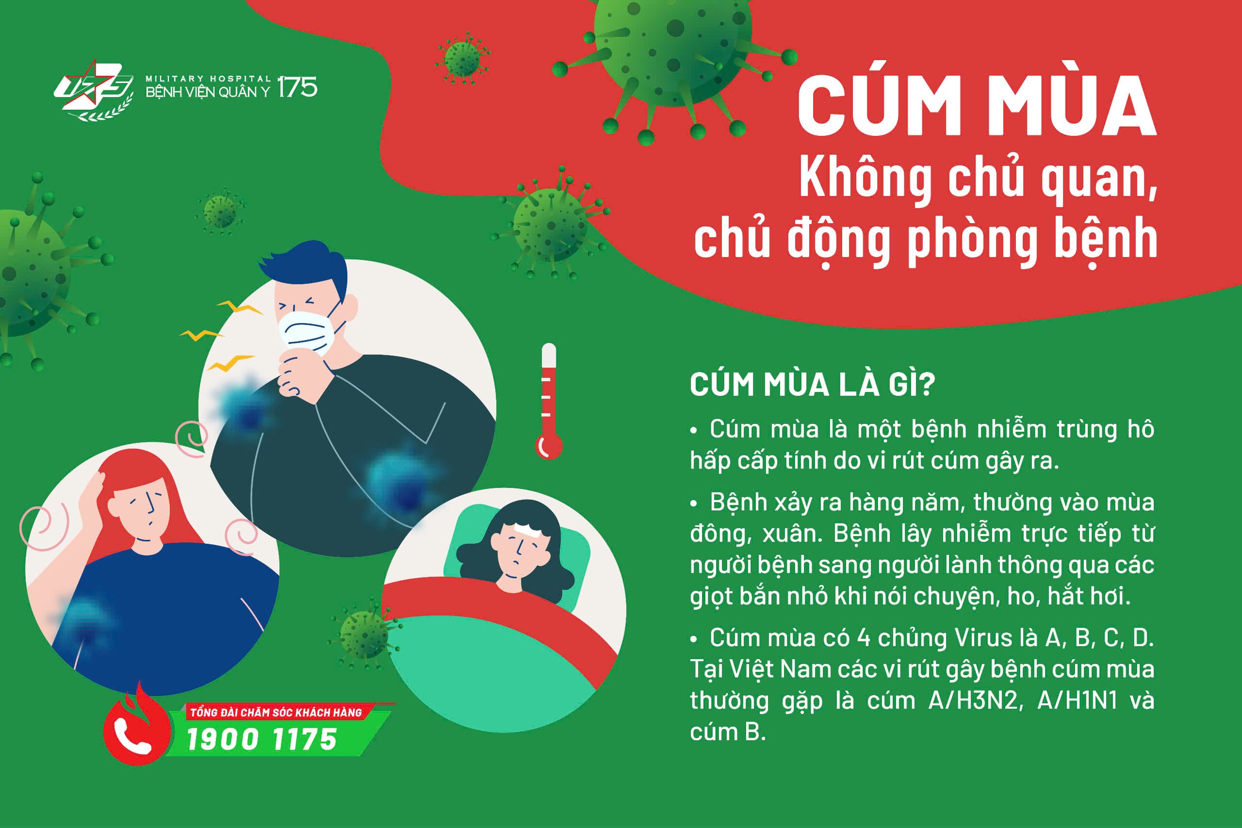 CÚM MÙA: KHÔNG CHỦ QUAN, CHỦ ĐỘNG PHÒNG BỆNH