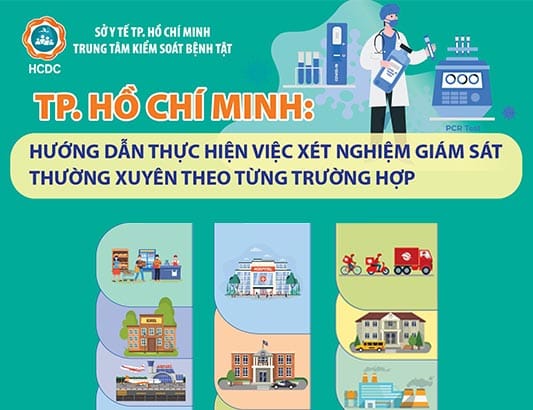 TP. HCM: Hướng dẫn thực hiện việc xét nghiệm giám sát thường xuyên theo từng trường hợp