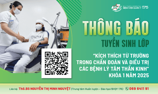 Thông báo Tuyển sinh khóa học “Kích thích từ trường trong chẩn đoán và điều trị các bệnh lý tâm thần kinh” Khóa 1 năm 2025