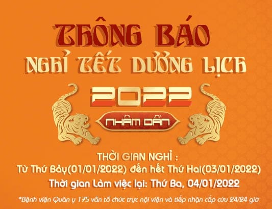 Thông báo lịch nghỉ Tết dương lịch 2022