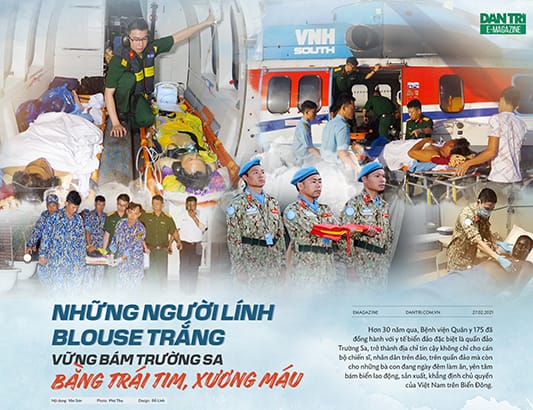 Những người lính blouse trắng vững bám trường sa bằng trái tim, xương máu