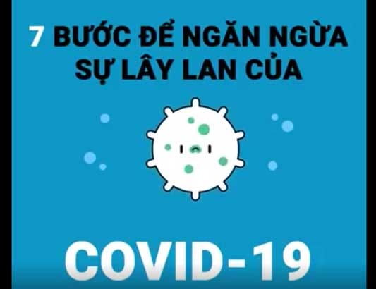 7 bước để ngăn chặn sự lây lan của dịch COVID-19
