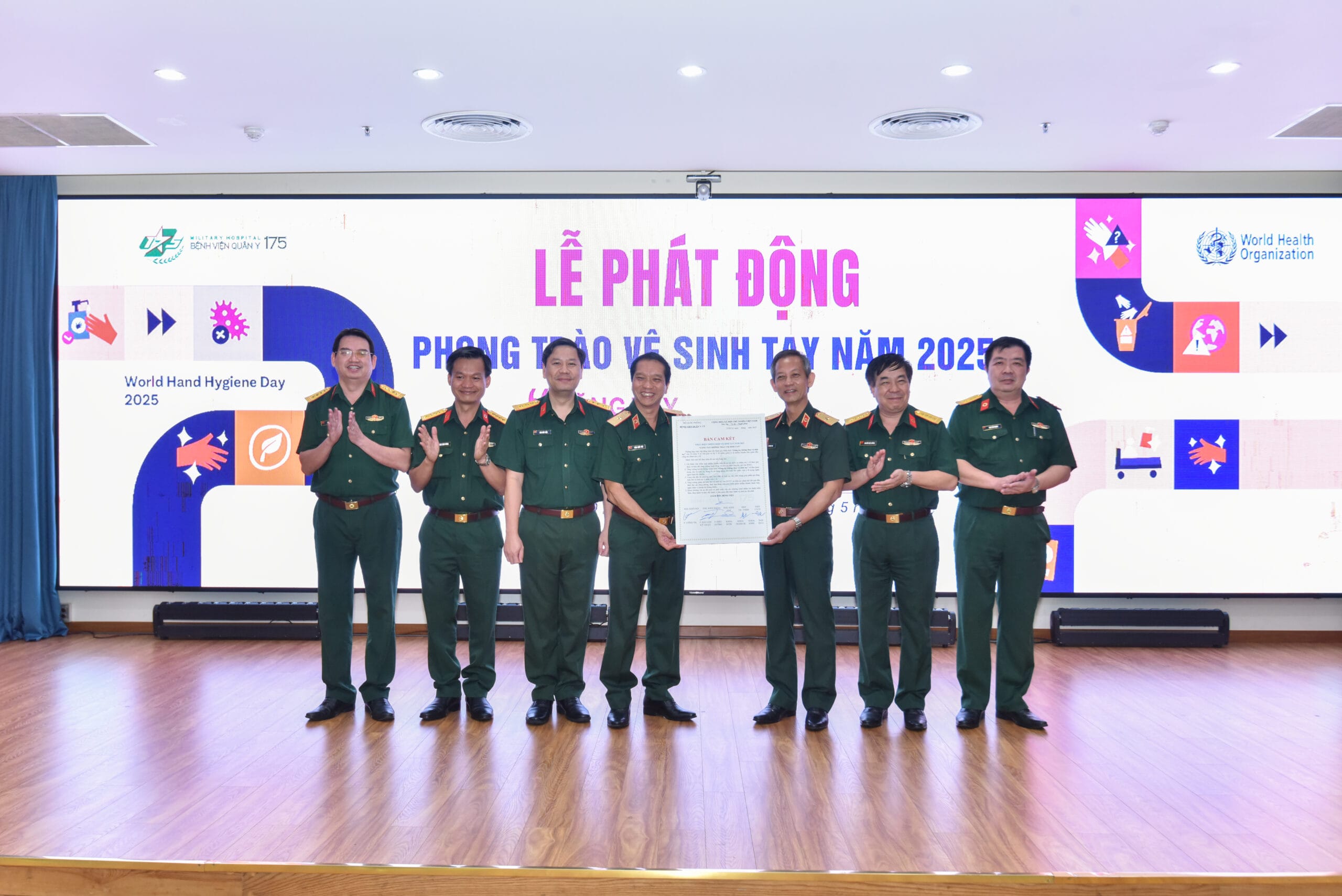 Bệnh viện Quân y 175 phát động Phong trào Vệ sinh tay năm 2025