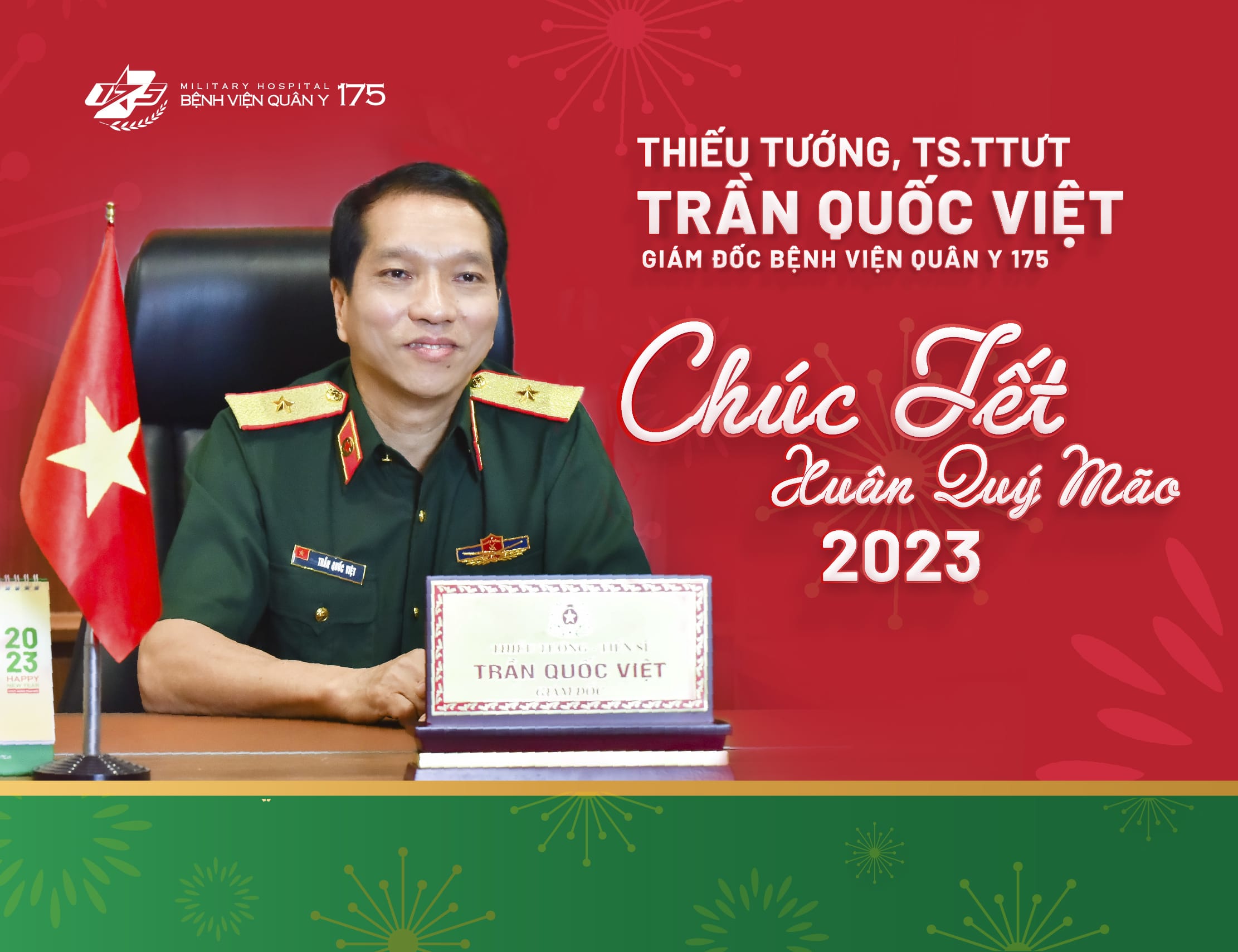 Thư chúc Tết Quý Mão 2023 của Giám đốc Bệnh viện Quân y 175