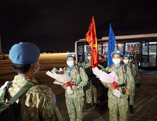 'Chiến sĩ mũ nồi xanh' Việt Nam hoàn thành nhiệm vụ từ Nam Sudan về nước