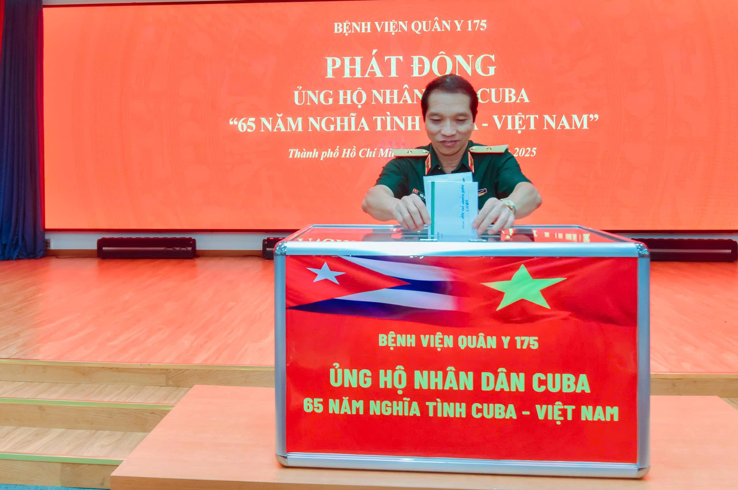 Bệnh viện Quân y 175 phát động phong trào ủng hộ nhân dân Cuba: “65 năm nghĩa tình Cuba – Việt Nam”