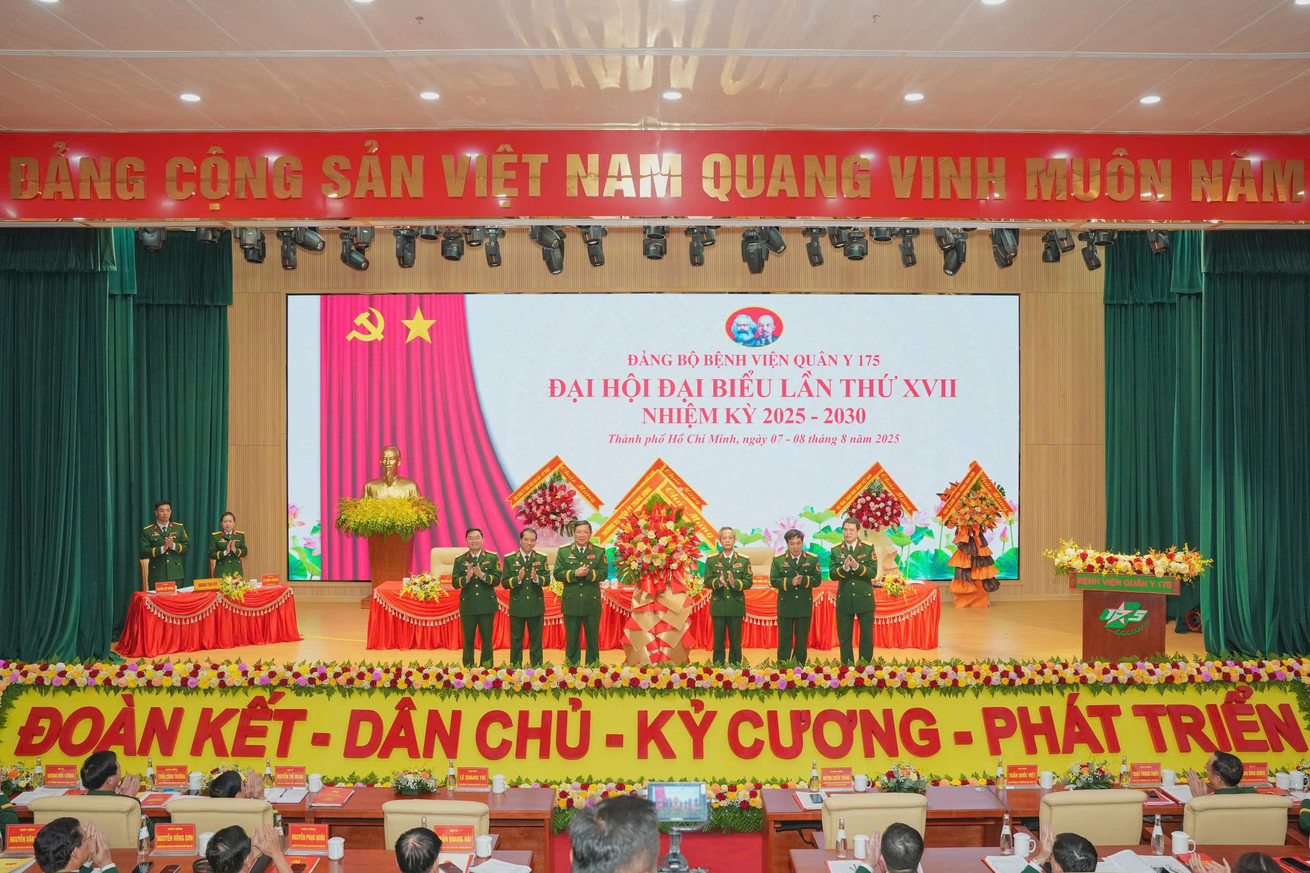 ĐẠI HỘI ĐẠI BIỂU ĐẢNG BỘ BỆNH VIỆN QUÂN Y 175 LẦN THỨ XVII NHIỆM KỲ 2025 - 2030: ĐOÀN KẾT - DÂN CHỦ - KỶ CƯƠNG – CHẤT LƯỢNG - PHÁT TRIỂN