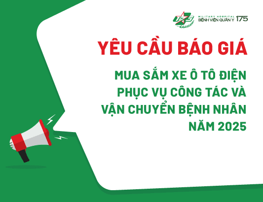 Yêu cầu báo giá cho gói thầu mua sắm xe ô tô điện phục vụ công tác và vận chuyển bệnh nhân năm 2025