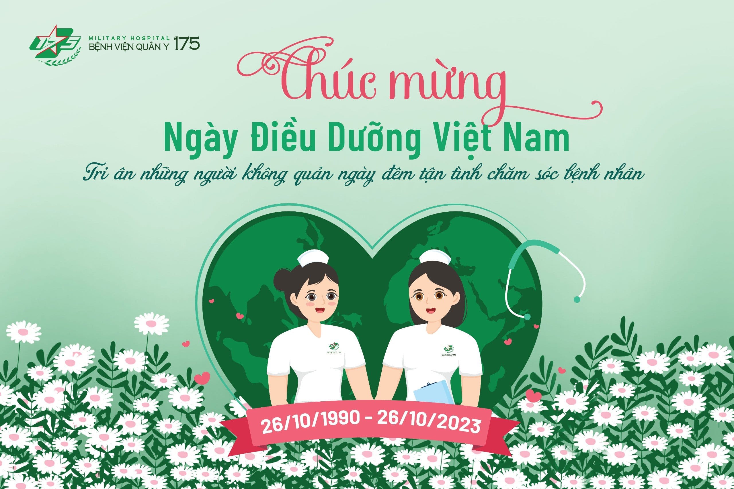 Chúc mừng Ngày điều dưỡng Việt Nam (26/10/1990 - 26/10/2023)