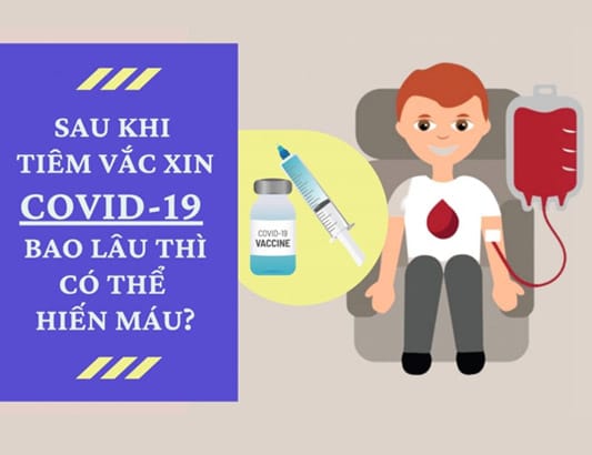 Sau khi tiêm vắc xin COVID-19 bao lâu thì có thể hiến máu?