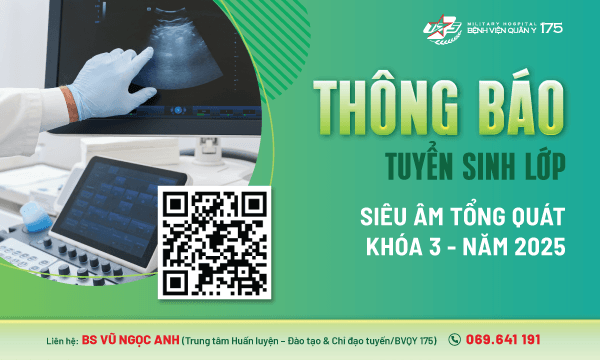 Thông báo tuyển sinh lớp: "Siêu âm tổng quát" Khóa 3 năm 2025