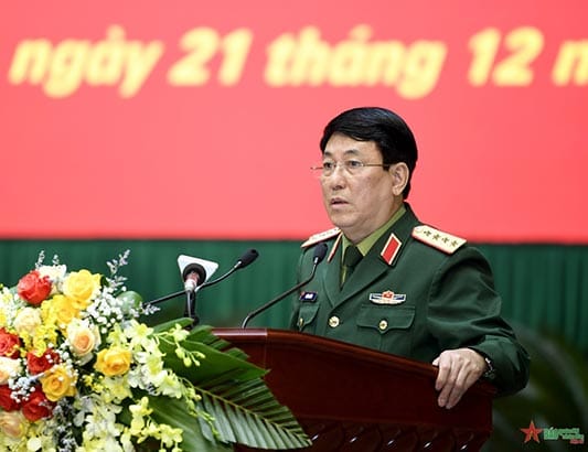 Đại tướng Lương Cường chủ trì Hội nghị tổng kết công tác Đảng, công tác chính trị toàn quân năm 2021