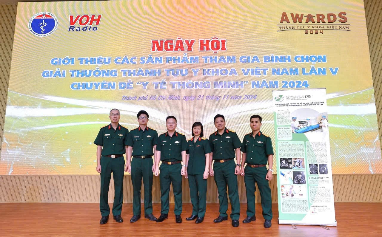 Hai công trình khoa học của Bệnh viện Quân y 175 lọt vào vòng bình chọn Giải thưởng Thành tựu Y khoa Việt Nam 2024 chủ đề “Y tế thông minh”