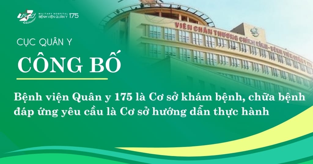 Bệnh viện Quân y 175: Trung Tâm Đào tạo thực hành y khoa hàng đầu, nâng tầm chất lượng nguồn ngân lực y tế