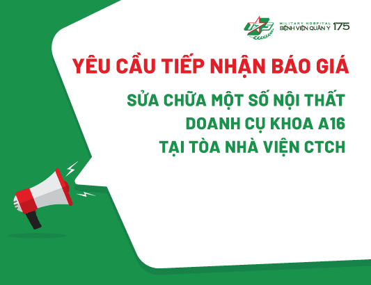 Yêu cầu báo giá cho gói thầu Sửa chữa một số nội thất doanh cụ Khoa A16 tại tòa nhà Viện CTCH