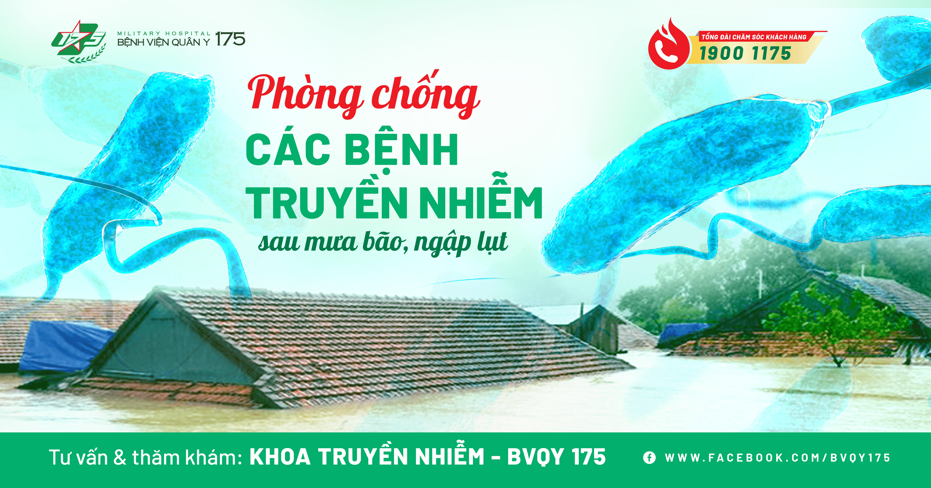 PHÒNG CHỐNG CÁC BỆNH TRUYỀN NHIỄM SAU MƯA BÃO, NGẬP LỤT